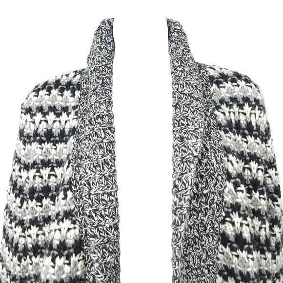 Ann Taylor Loft Open Front Cardigan Womens Sz M Sweater Shawl Collar Cable Knit - Picture 3 of 10